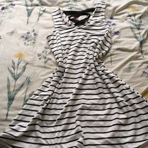 NWT - Striped Lace Back Dress